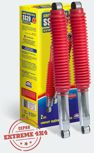 Однотрубные амортизаторы SS20 Extreme 4X4 для внедорожников LADA